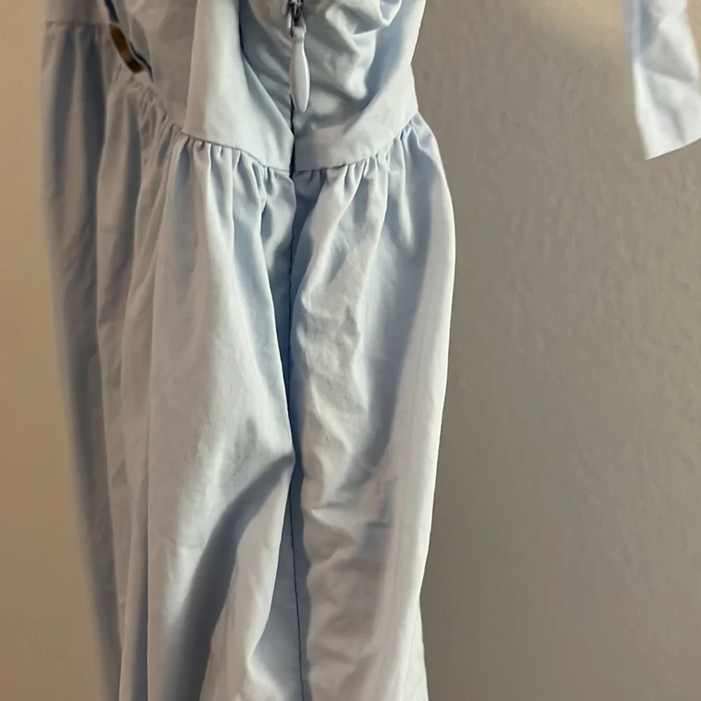 light pale blue urban outfitters mini babydoll dress - Picture 5 of 7